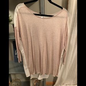 Charming Charlie quarter sleeve blush colored